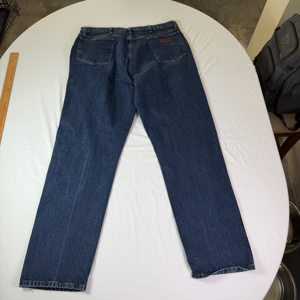 Wrangler 20X Jeans Men 40x34 Blue Denim Cowboy Cut Straight Leg Vintage Bootcut - Picture 2 of 8
